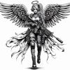 Angels girls with gun