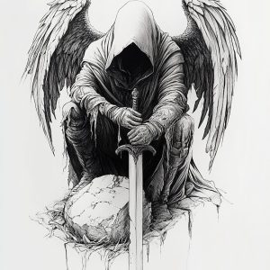 Angel with sword