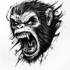 Gorilla head