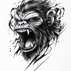 Gorilla head