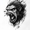 Gorilla head