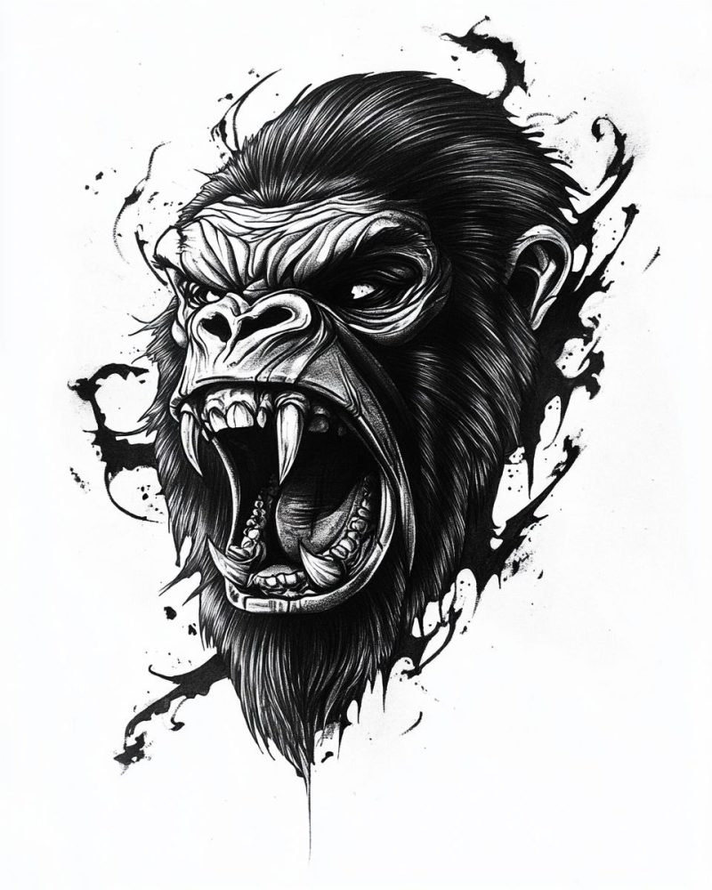 Gorilla head