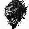 Gorilla head