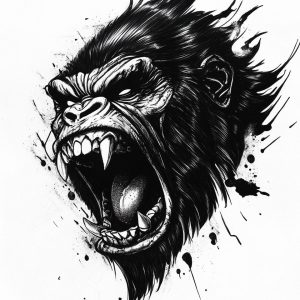 Gorilla head