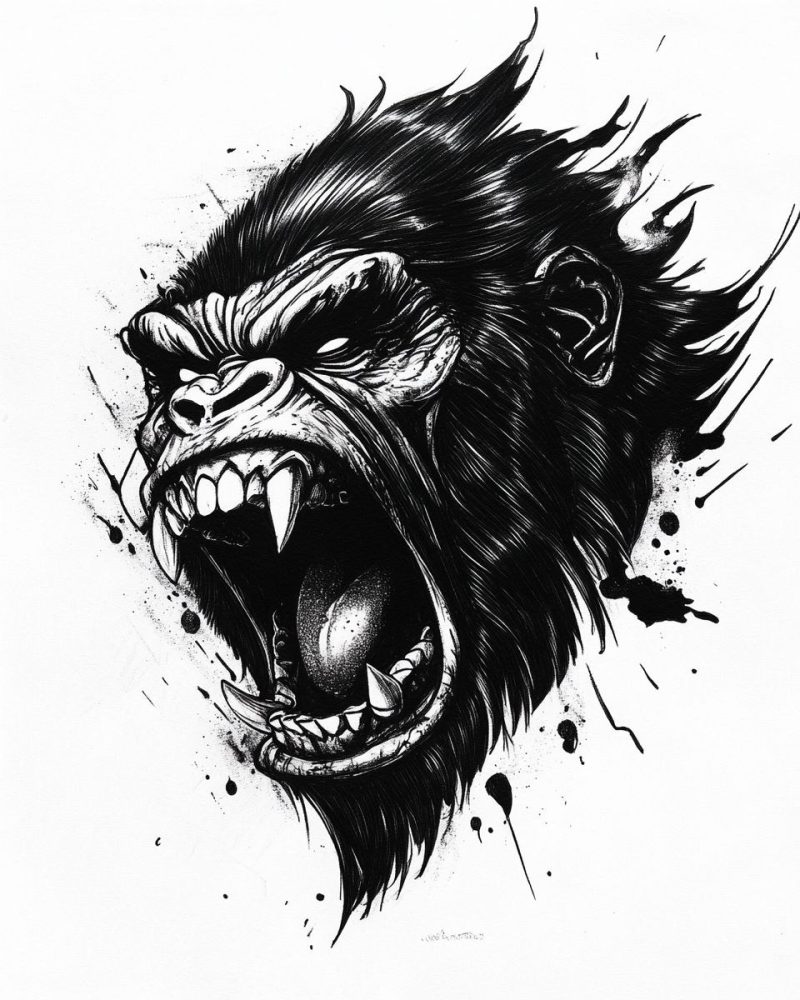 Gorilla head
