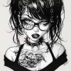 Girl with glasses