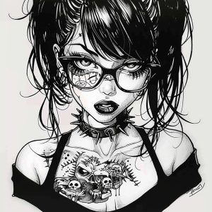 Girl with glasses