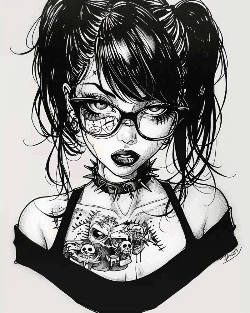 Girl with glasses