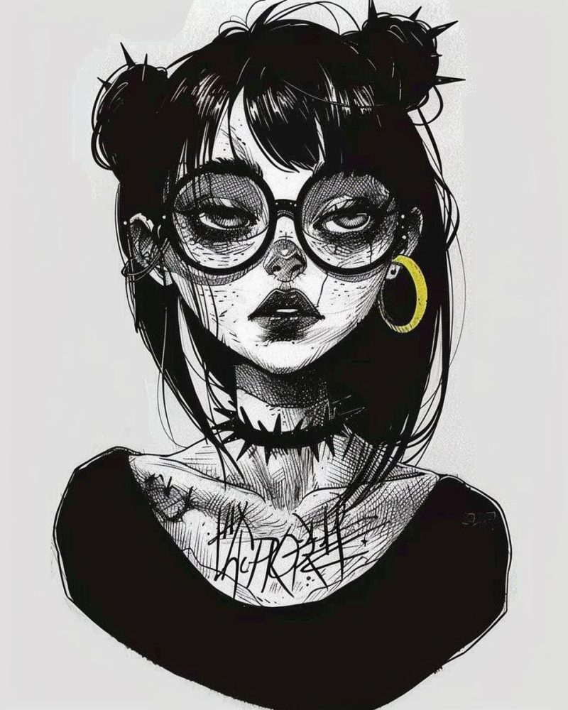 Girl with glasses