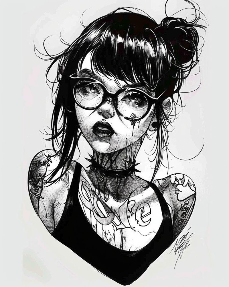 Girl with glasses