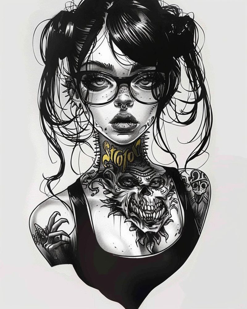Girl with glasses