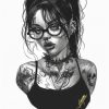 Girl with glasses