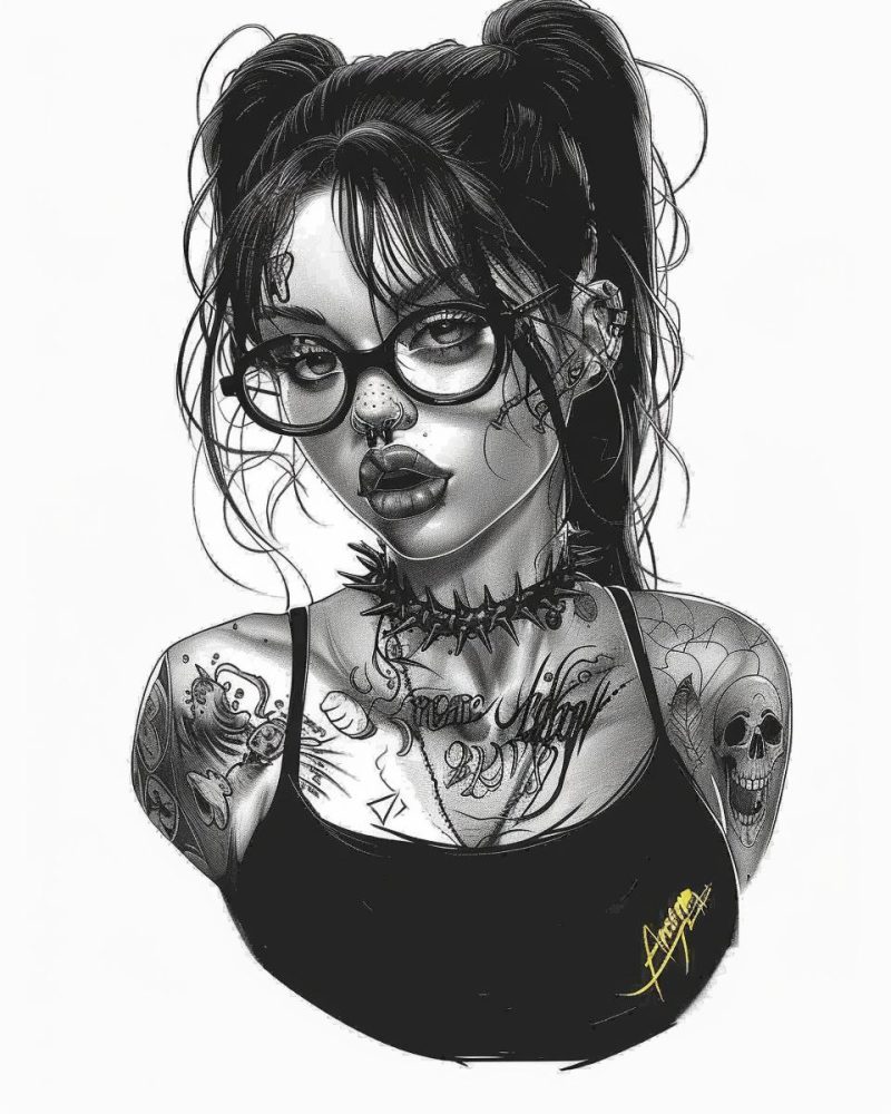 Girl with glasses