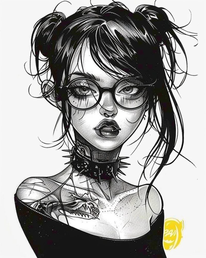 Girl with glasses