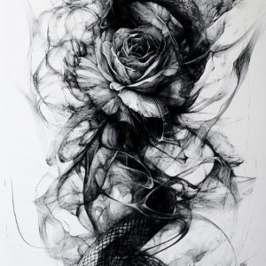 Snake and rose
