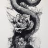 Snake and rose