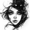 Girl with cats