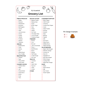 Grocery List