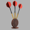 render Dartboard Dart Holder