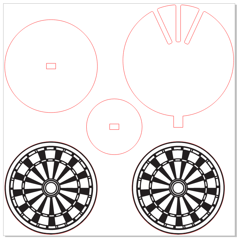 file preview Dartboard Dart Holder