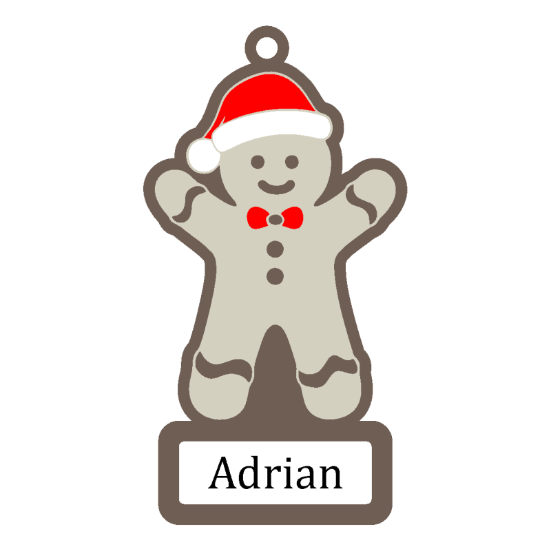 Gingerbread Christmas Tree Ornament